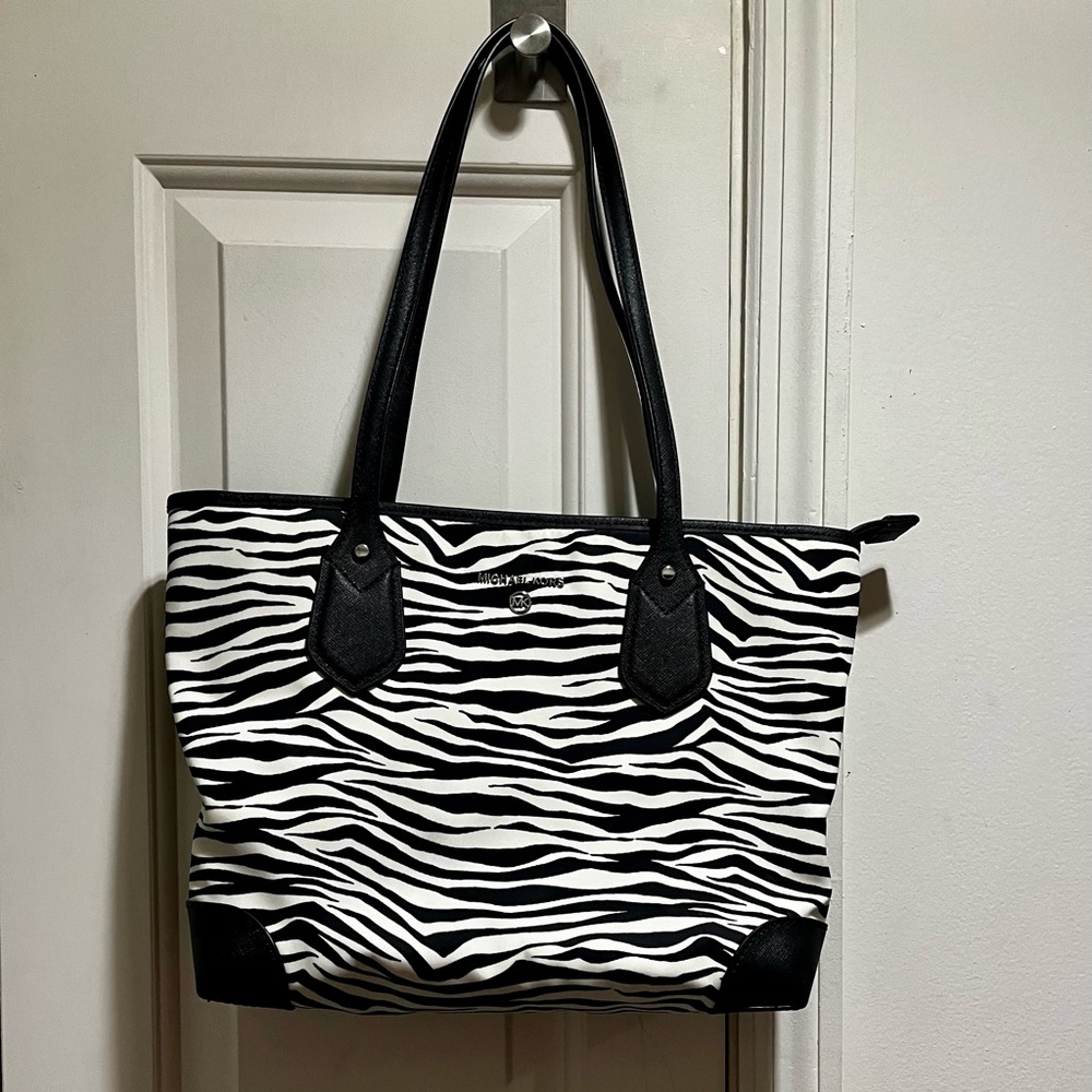 Michael Kors zebra print shoulder bag